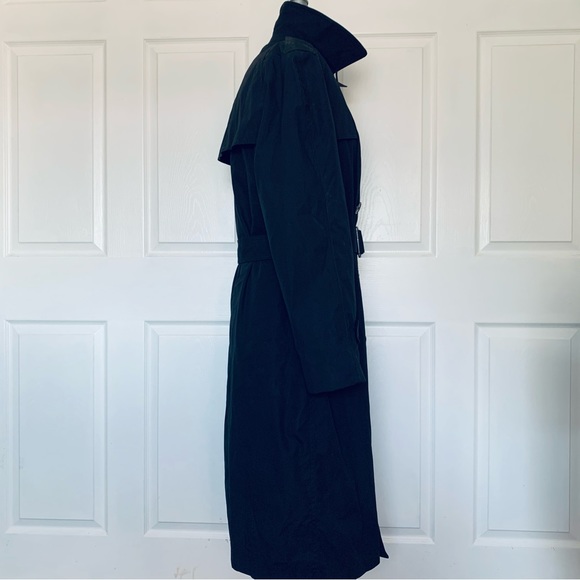 Defense Logistics Agency All Weather Lined Black Army Trench Coat 38R - Picture 6 of 12